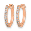 Diamond Hinged Hoop Earrings