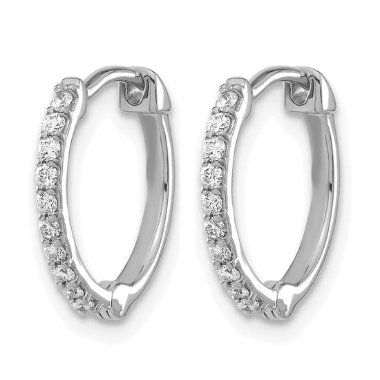 Diamond Hinged Hoop Earrings