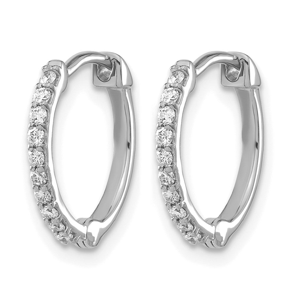 Diamond Hinged Hoop Earrings