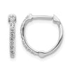 Diamond Hinged Hoop Earrings