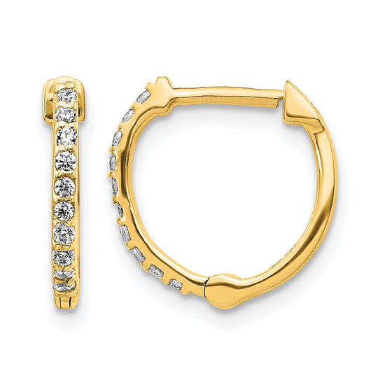 Diamond Hinged Hoop Earrings