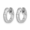 Gold Diamond Hinged Hoop Earrings