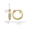 Gold Diamond Hinged Hoop Earrings