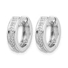 Gold Diamond Hinged Hoop Earrings