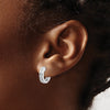 Gold Diamond Hinged Hoop Earrings