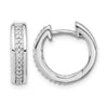 Gold Diamond Hinged Hoop Earrings