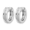 Gold Diamond Hinged Hoop Earrings