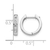 Gold Diamond Hinged Hoop Earrings