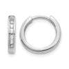 Diamond Hinged Hoop Earrings