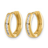 Diamond Hinged Hoop Earrings
