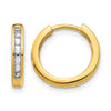 Diamond Hinged Hoop Earrings