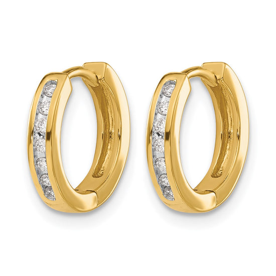 Diamond Hinged Hoop Earrings