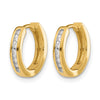 Diamond Hinged Hoop Earrings