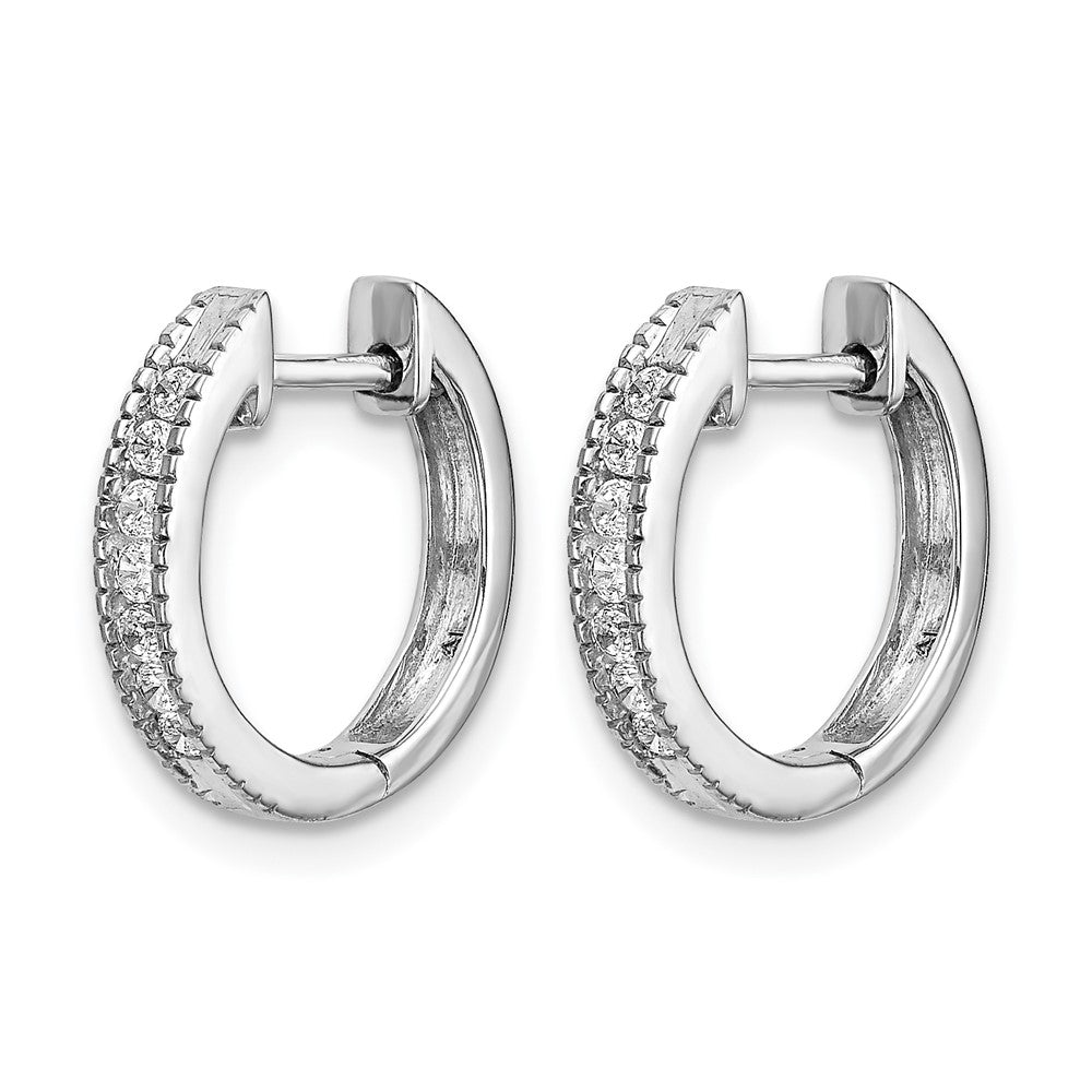 Diamond Hinged Hoop Earrings