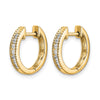 Diamond Hinged Hoop Earrings