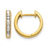 Diamond Hinged Hoop Earrings