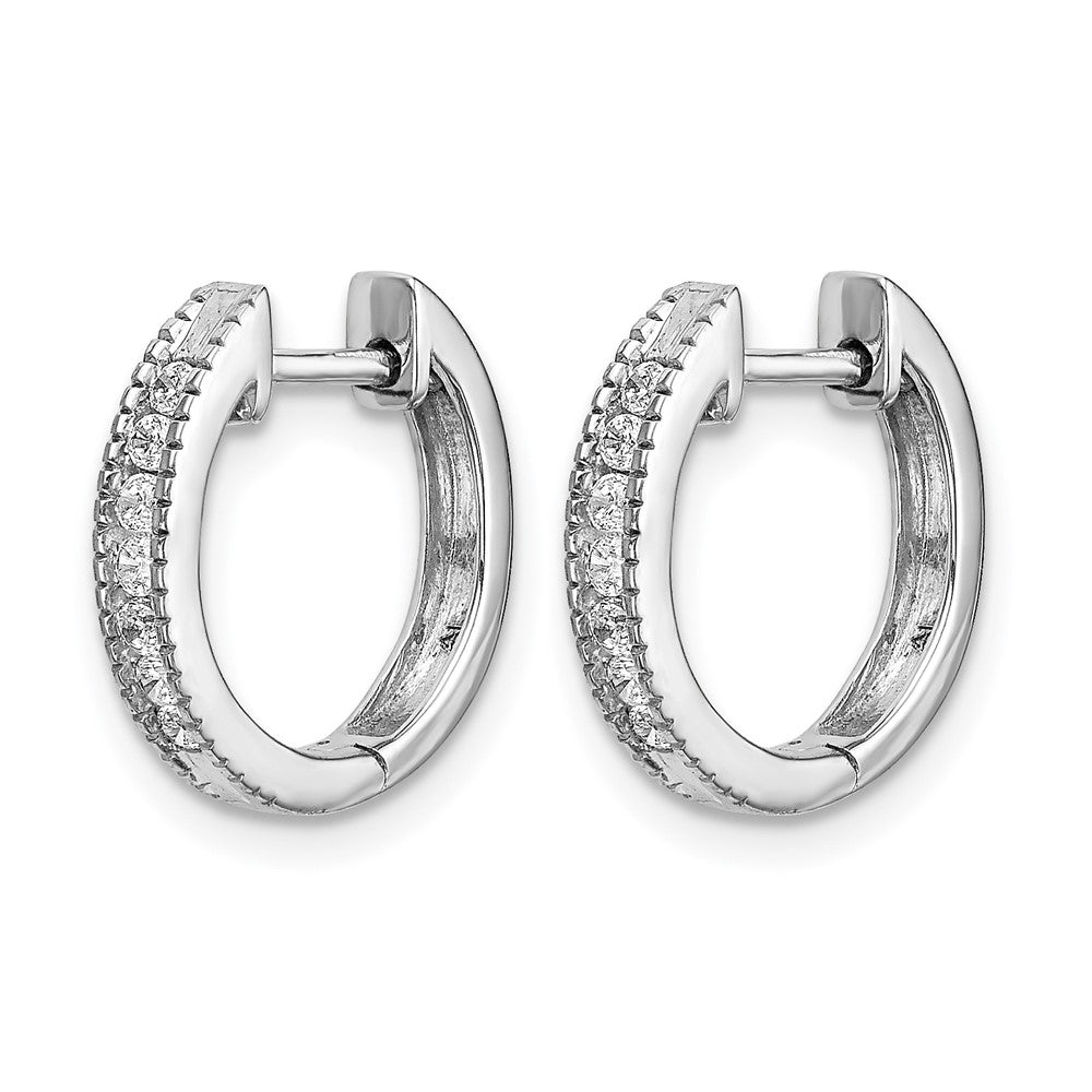 Diamond Hinged Hoop Earrings