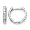 Diamond Hinged Hoop Earrings