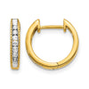 Diamond Hinged Hoop Earrings
