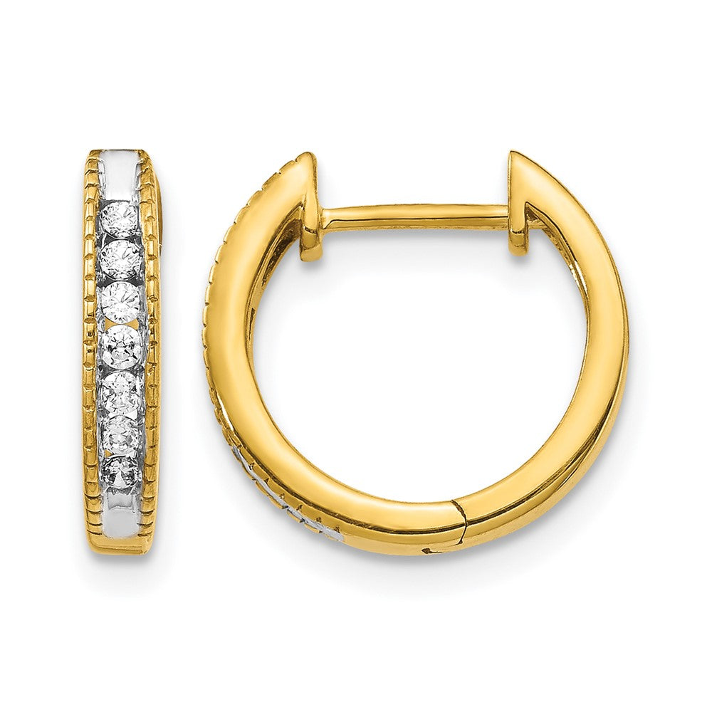 Diamond Hinged Hoop Earrings