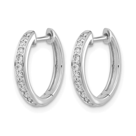 Diamond Hinged Hoop Earrings