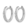 Diamond Hinged Hoop Earrings
