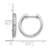 Diamond Hinged Hoop Earrings