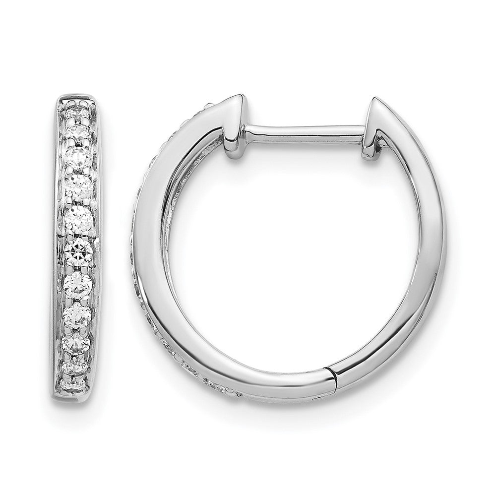 Diamond Hinged Hoop Earrings