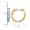 Diamond Hinged Hoop Earrings