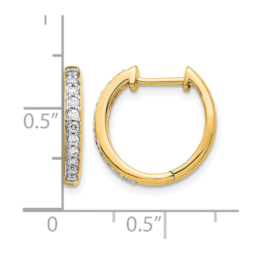 Diamond Hinged Hoop Earrings