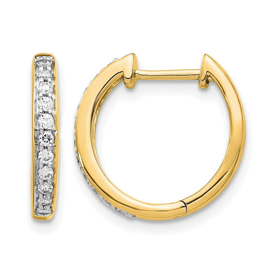 Diamond Hinged Hoop Earrings
