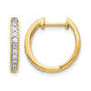 Diamond Hinged Hoop Earrings