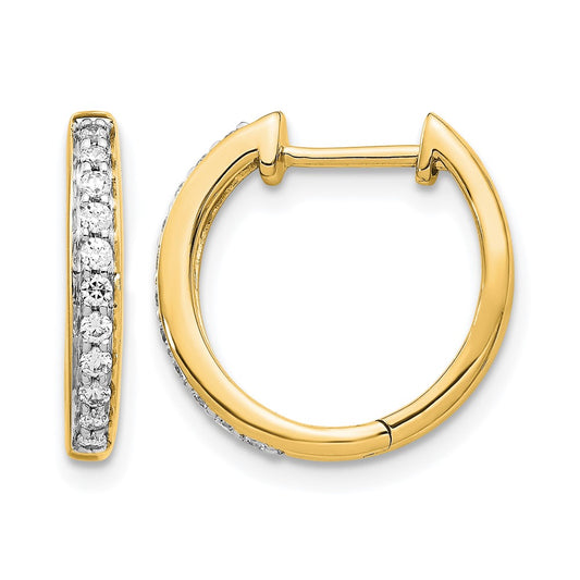 Diamond Hinged Hoop Earrings