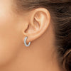 Diamond Hinged Hoop Earrings