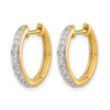 Diamond Hinged Hoop Earrings