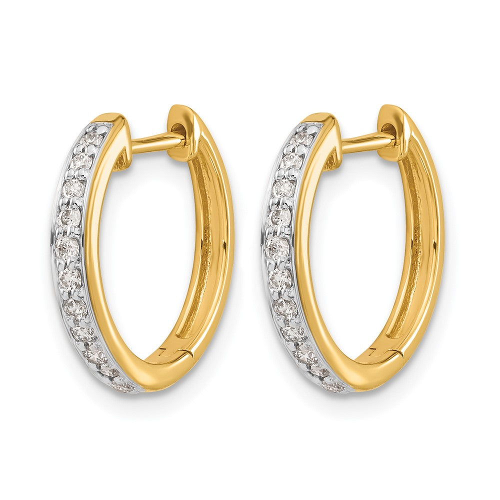 Diamond Hinged Hoop Earrings