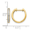 Diamond Hinged Hoop Earrings
