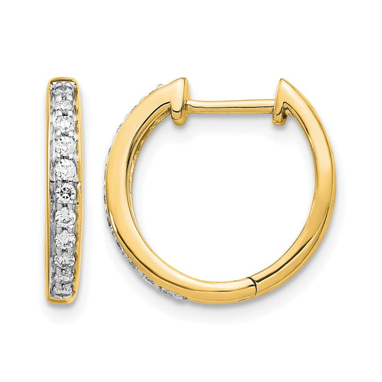 Diamond Hinged Hoop Earrings