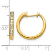 10k Diamond Hinged Hoop Earrings