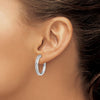 Diamond Hinged Hoop Earrings