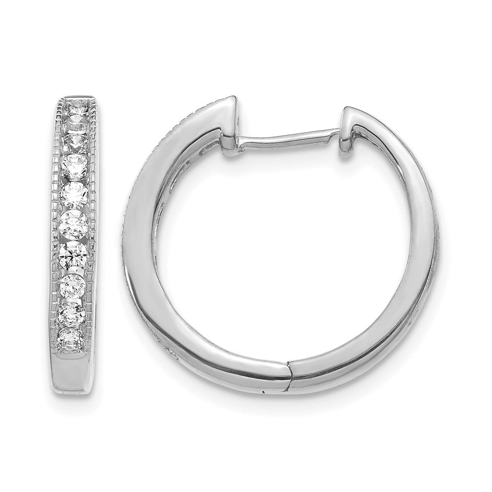 Diamond Hinged Hoop Earrings