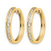 14k 1/2 carat Lab Grown Diamond VS/SI+ G+ Complete Hinged Hoop Earrings