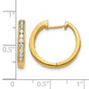 Diamond Hinged Hoop Earrings