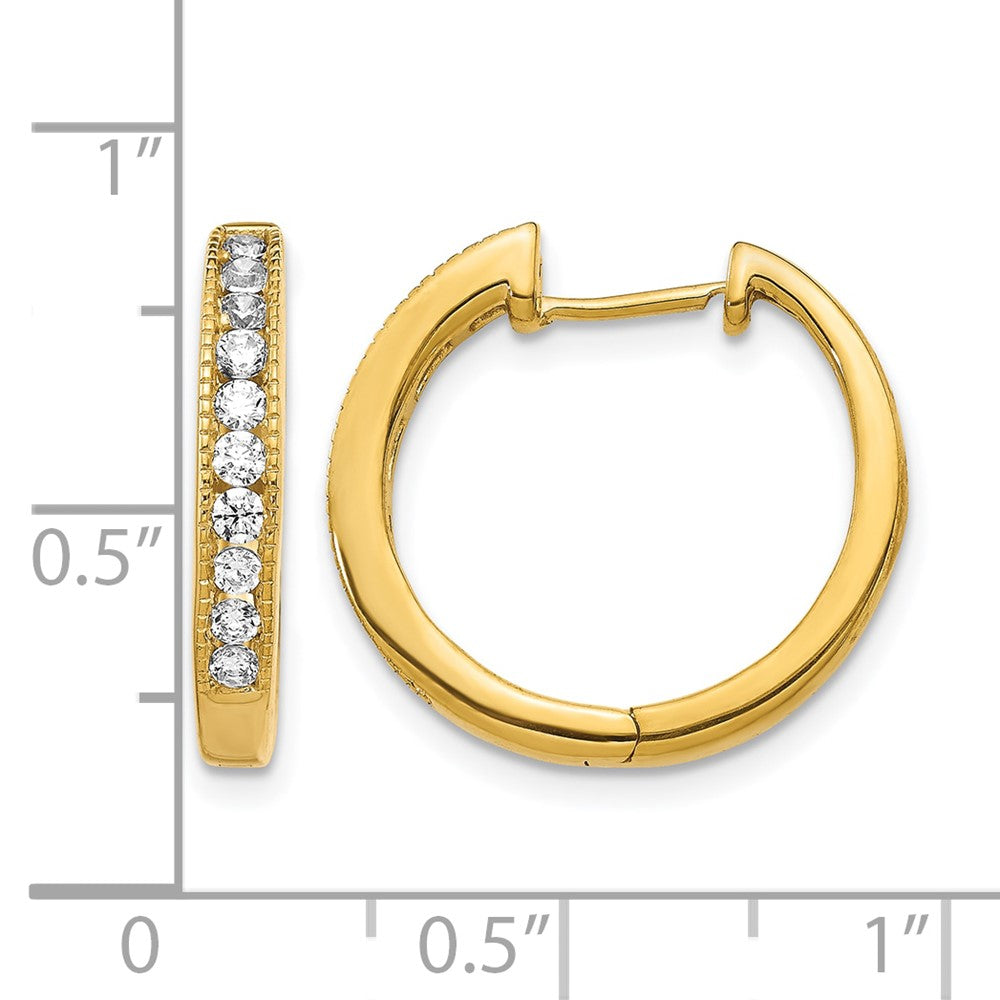 Diamond Hinged Hoop Earrings