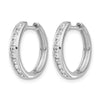 Diamond Hinged Hoop Earrings