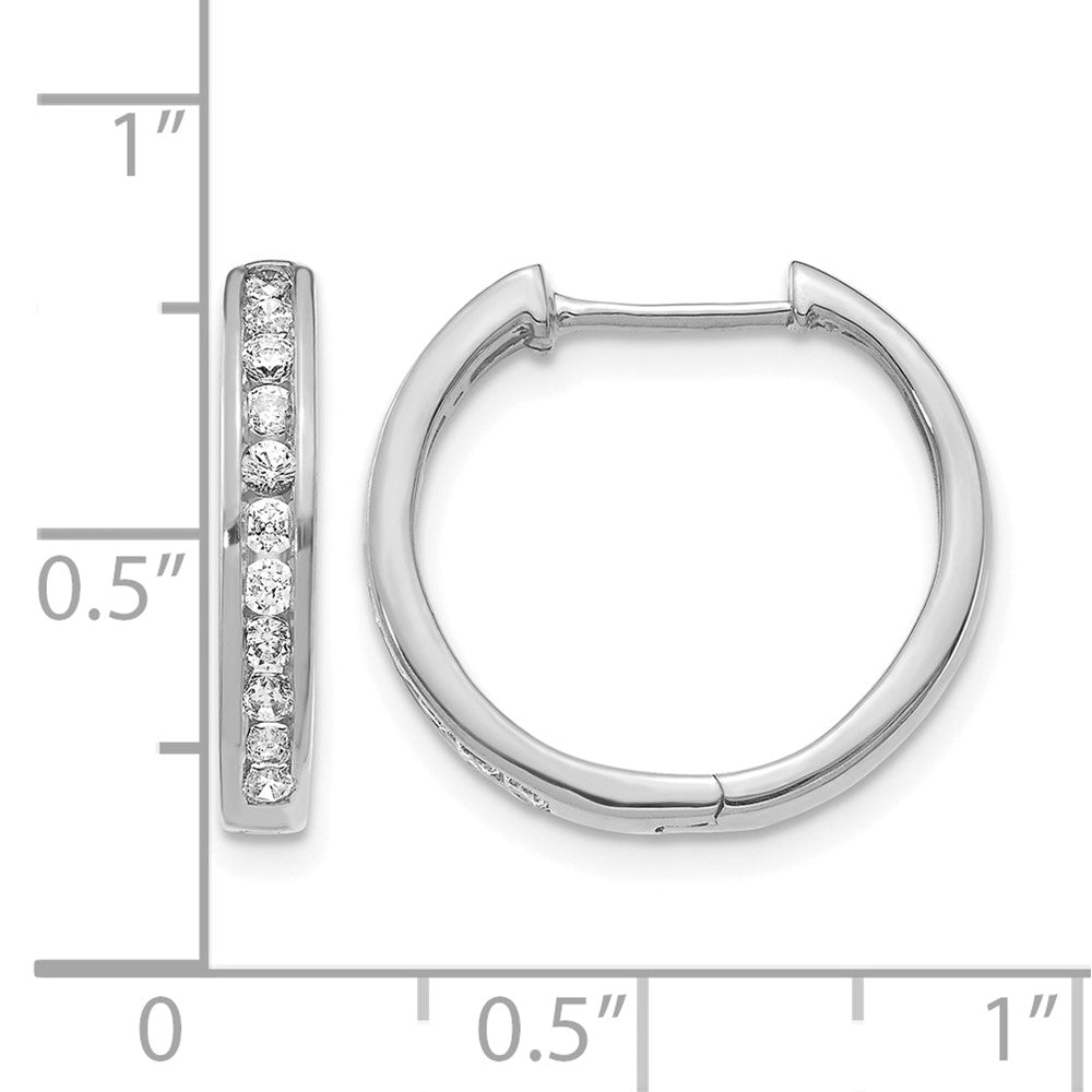 Diamond Hinged Hoop Earrings