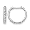 Diamond Hinged Hoop Earrings