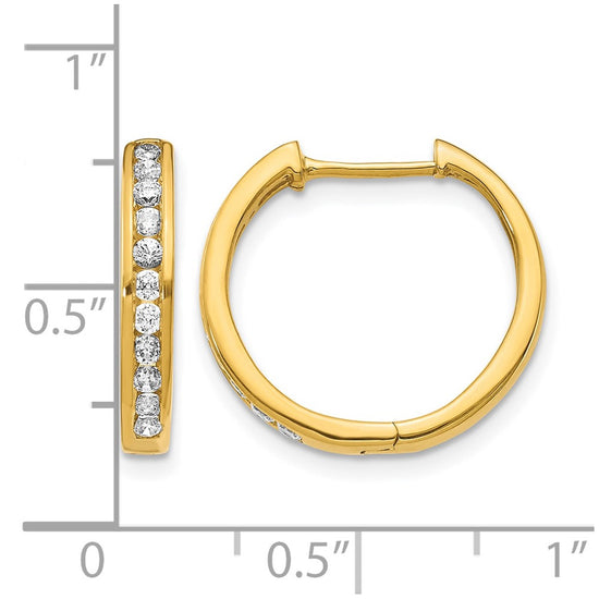 Diamond Hinged Hoop Earrings