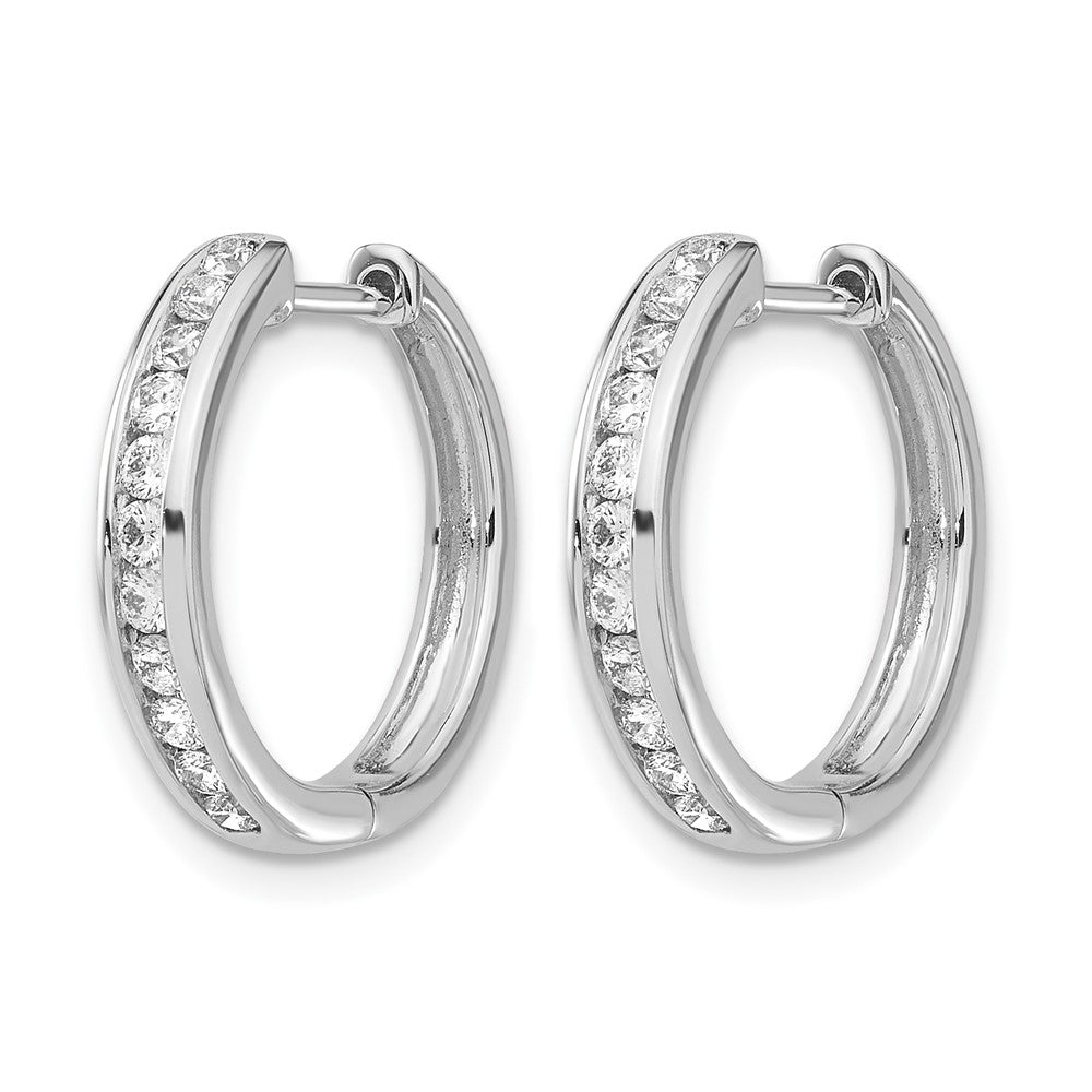 Diamond Hinged Hoop Earrings