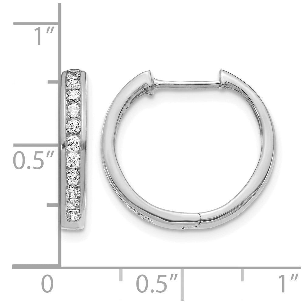 Diamond Hinged Hoop Earrings
